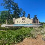 Canopy neighborhood sign in Tallahassee Florida